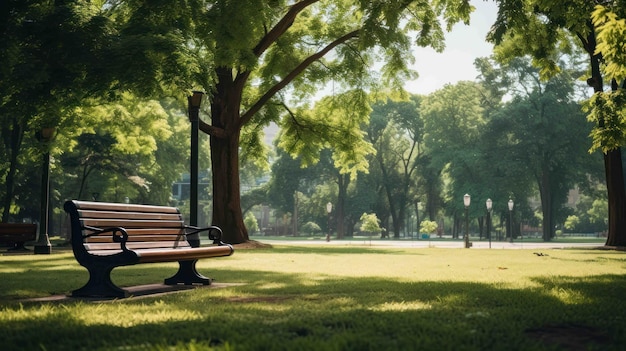 parco pubblico sereno e ben curato nella Giornata Mondiale della Salute