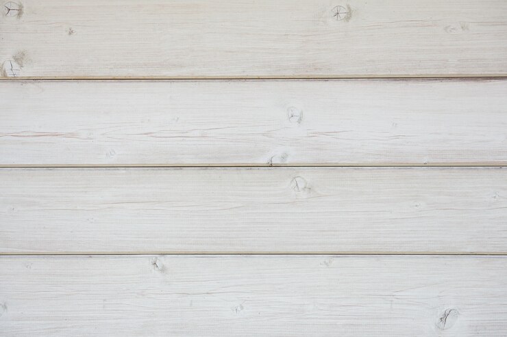 parete di legno dipinta di tavole disposte orizzontalmente primo piano