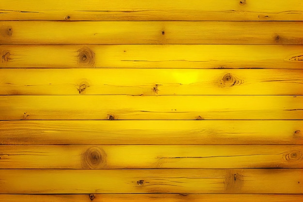 Parete di legno gialla con una struttura in legno