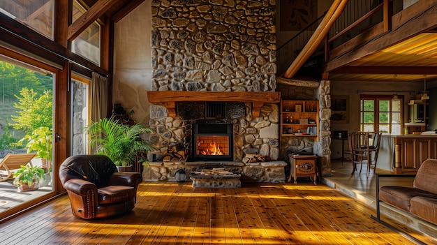 Parete in pietra naturale all'esterno di una casa con dettagliate texture e variazioni di colore