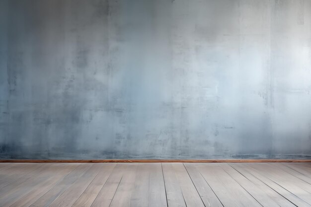 parete vuota e pavimento di legno con abbagliamento dalla finestra sfondo interno per modello o presentazione