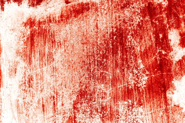 Pareti striate sanguinolente spaventose parete bianca con schizzi di sangue per lo sfondo di Halloween