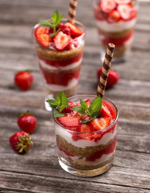 Parfait alla fragola