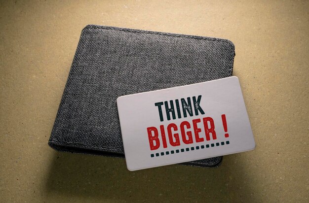 Parole con Think Big Business Concept idea