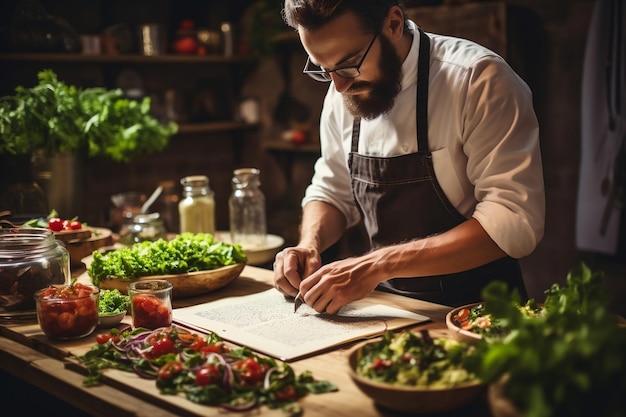 Partecipante a una sessione di padronanza della cucina AI generativa