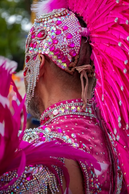 Partecipanti al festival della parata di carnevale