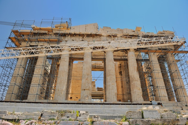 partenone famosa destinazione di viaggio turistico europeo in grecia atene