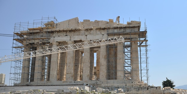 partenone famosa destinazione di viaggio turistico europeo in grecia atene