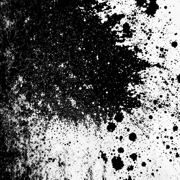 Foto particelle di polvere in difficoltà sovrapposizione grunge consistenza nera e bianca graffiata polvere consistenza in difficoltà