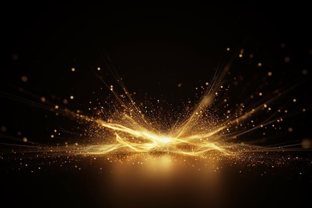 Particelle dorate lucide con striature chiare