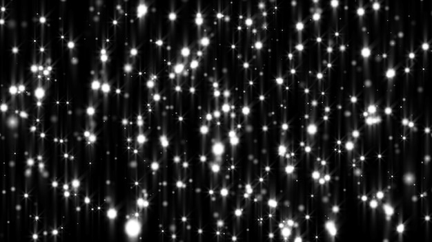 Particelle luminose grigie astratte