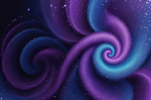 Particelle vorticose sfondo luccicante blu viola