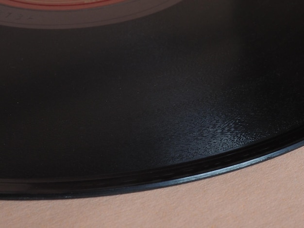 Particolare del disco in vinile