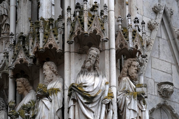 Particolare della cattedrale della cupola di Regensburg nel sito dell'Unesco della Germania