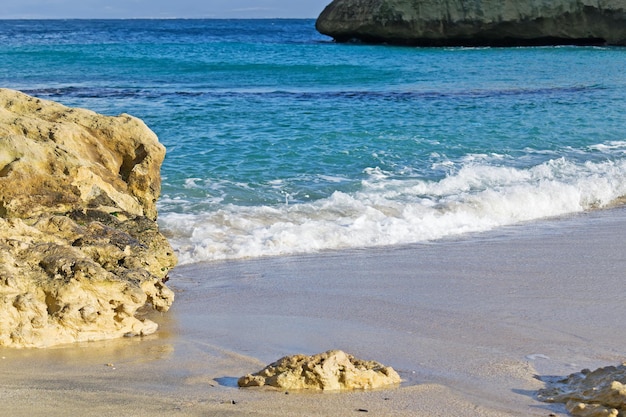 Particolare di un litorale roccioso della Sardegna