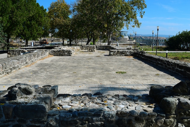 Particolare di una fortezza romana