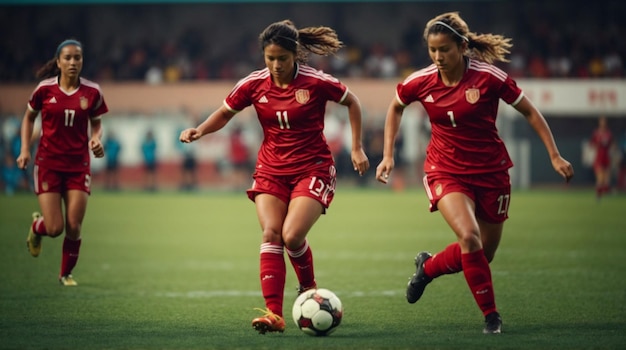 Partita di calcio femminile