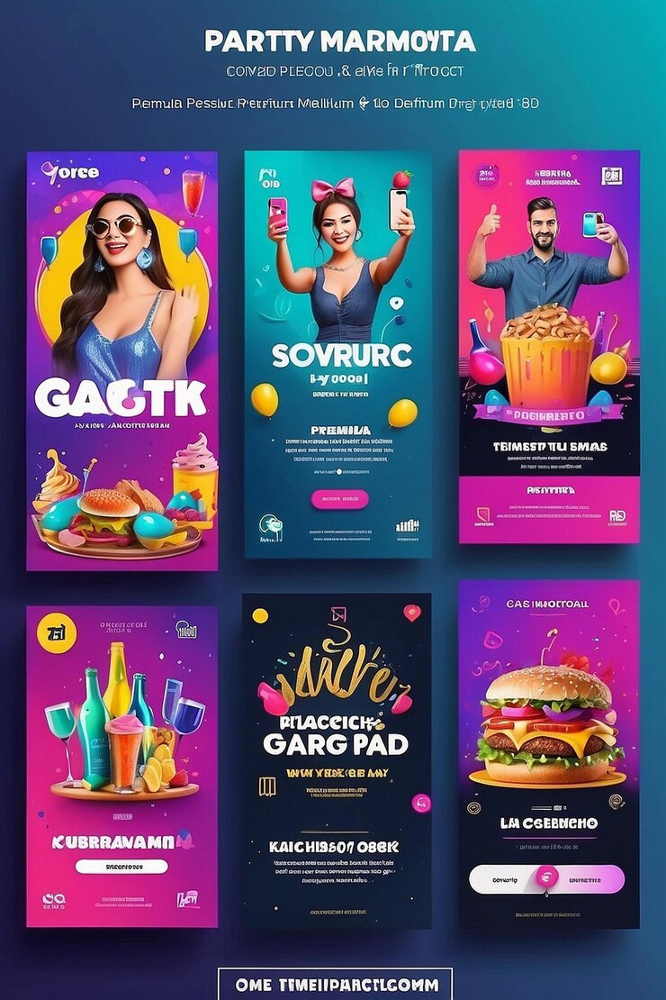 Foto partito social media instagram storia di post e modello di progettazione di annunci