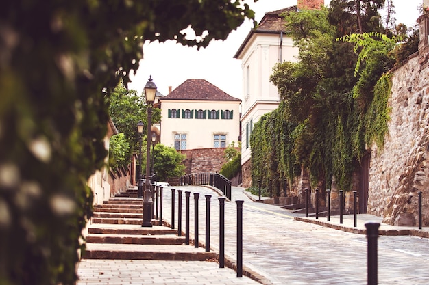 Passeggia per le strade di Budapest in Ungheria, il centro storico