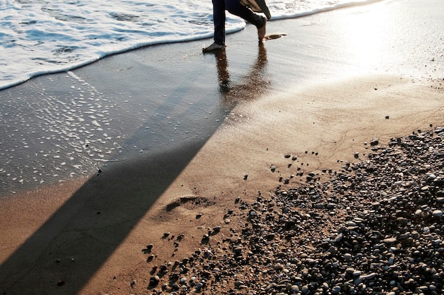 Passeggiata sulla spiaggia