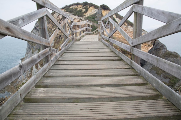 Passerella sul promontorio, Galizia, Spagna