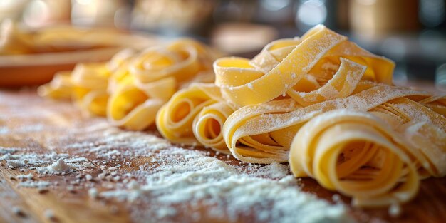 Pasta classica sullo sfondo della cucina dieta e concetto alimentare