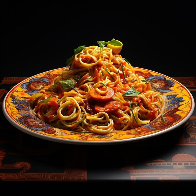 Pasta con salsa di pomodoro