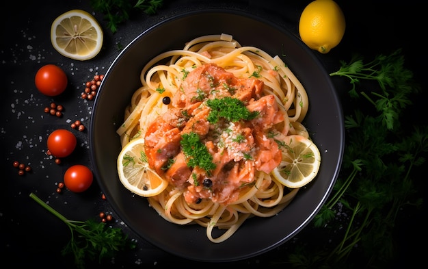 Pasta con salsa di pomodoro