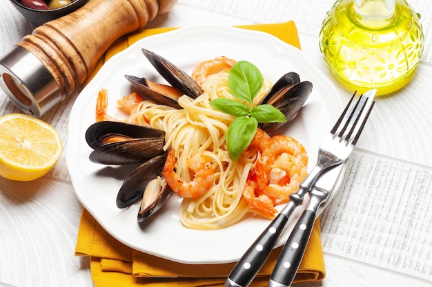 Pasta di mare italiana