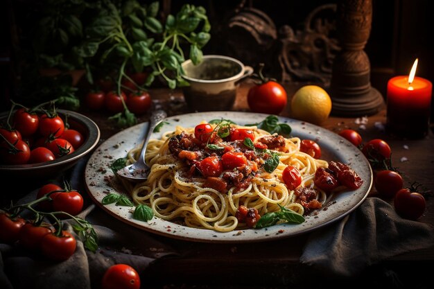 Pasta di pomodoro asciugata al sole