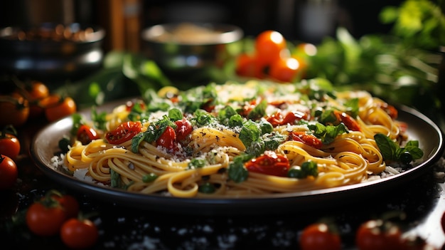 Pasta e salsa di pomodoro