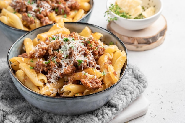 Pasta italiana alla bolognese