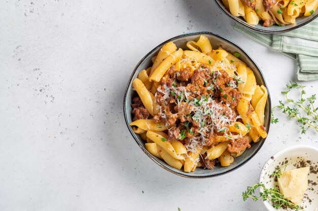 Pasta italiana alla bolognese