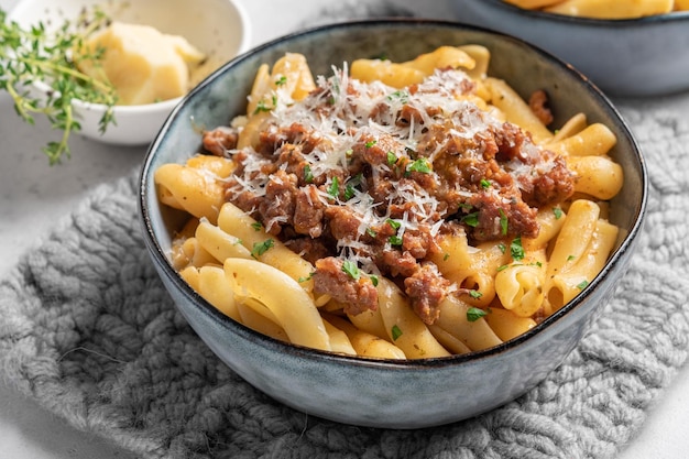 Pasta italiana alla bolognese