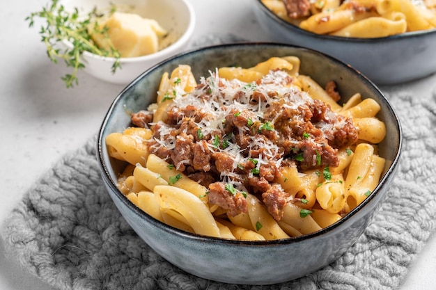 Pasta italiana alla bolognese