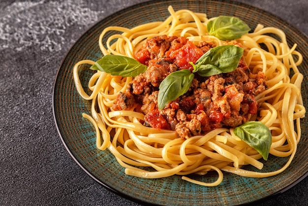 Pasta italiana alla bolognese