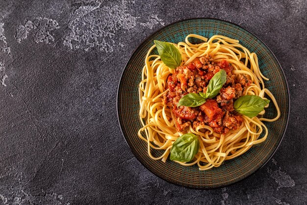 Pasta italiana alla bolognese