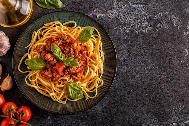 Pasta italiana alla bolognese