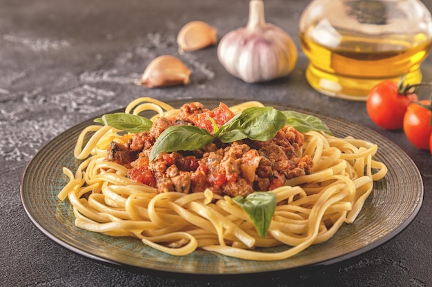 Pasta italiana alla bolognese