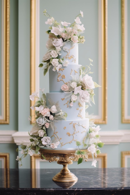 Pastel Blue Regency Wedding Un affare estivo di eleganza