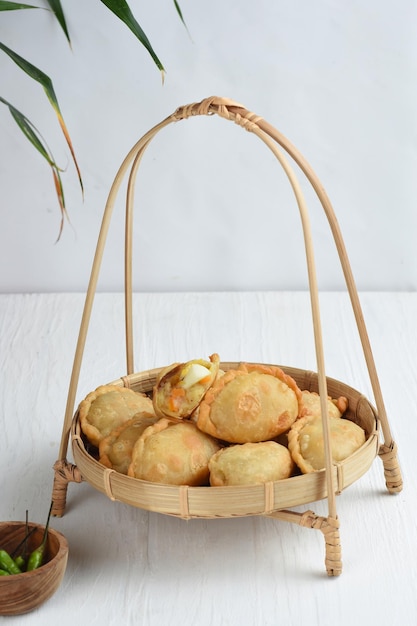 pastel goreng è la pasticceria popolare in Indonesia