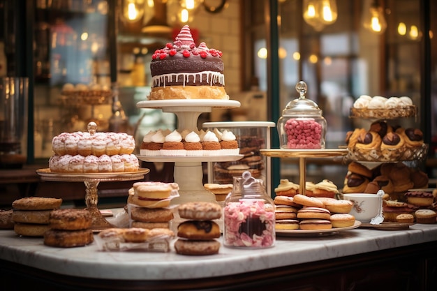 Pasticceria con una varietà di dolci