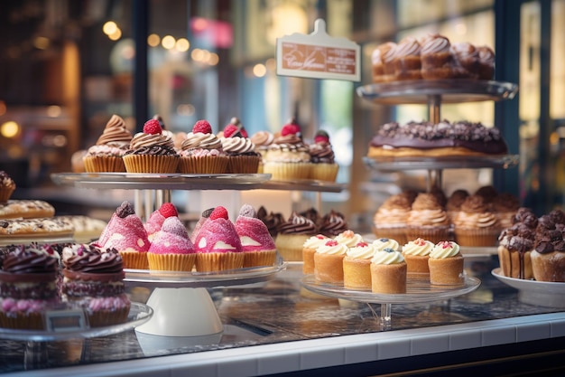 Pasticceria con una varietà di dolci