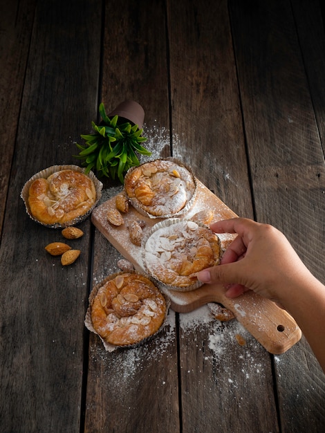 Pasticceria danese mandorla di pane fatta in casa