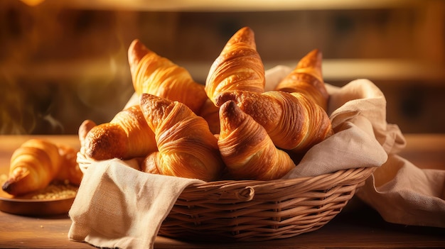 Pasticceria di panetteria croissant