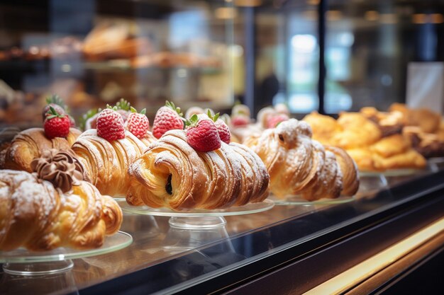 Pasticcini allettanti in una panetteria