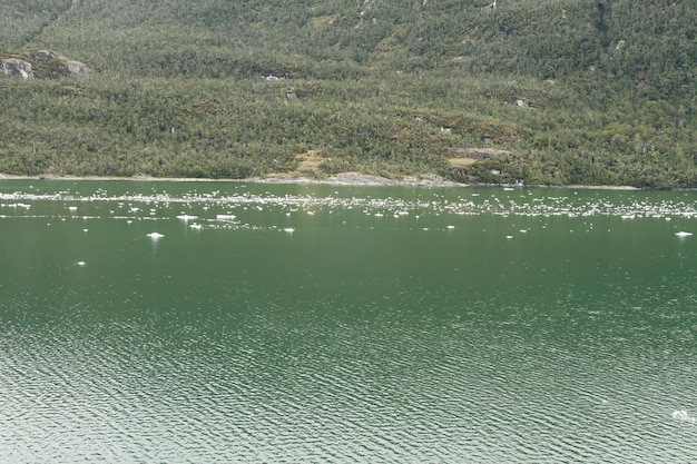 Patagonia dal traghetto da Puerto Natales