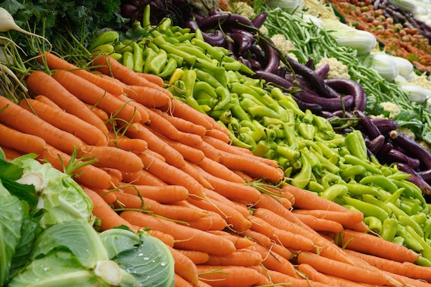 Patata dolce fresca come sfondo Verdure locali