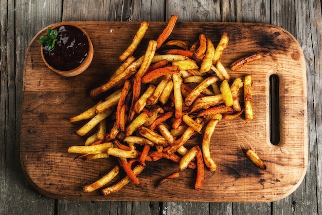 Patate fritte e carote