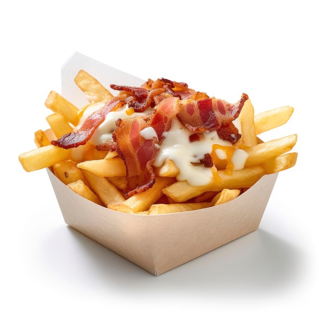 Patatine fritte con bacon e cheddar